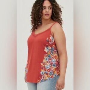 Torrid Red Floral Camisole Top‎